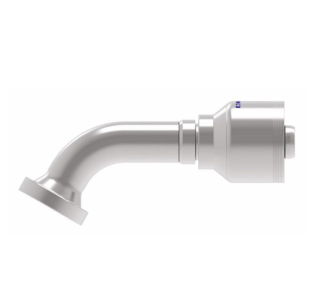 4S12FHG12 Aeroquip by Danfoss | 4 Wire 4S SAE Code 62 Flange 60° Elbow (FHG) Crimp Fitting | -12 Code 62 Flange x -12 Hose Barb | Steel