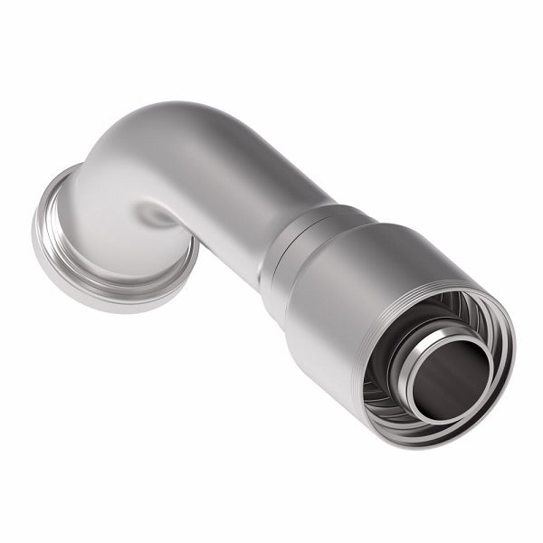 4S32FHG32 Aeroquip by Danfoss | 4 Wire 4S SAE Code 62 Flange 60° Elbow (FHG) Crimp Fitting | -32 Code 62 Flange x -32 Hose Barb | Steel