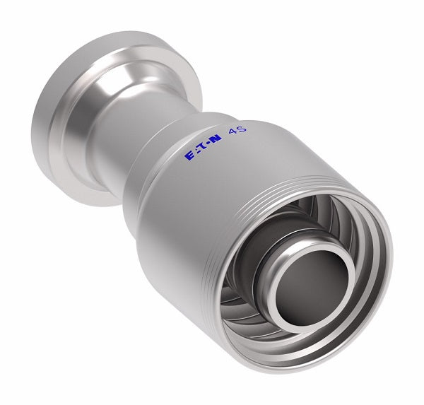 4S24FH20 Aeroquip by Danfoss | 4 Wire 4S SAE Code 62 Flange (FH) Crimp Fitting | -24 Code 62 Flange x -20 Hose Barb | Steel