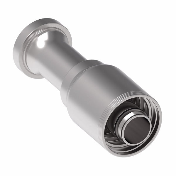 4S24FH24 Aeroquip by Danfoss | 4 Wire 4S SAE Code 62 Flange (FH) Crimp Fitting | -24 Code 62 Flange x -24 Hose Barb | Steel