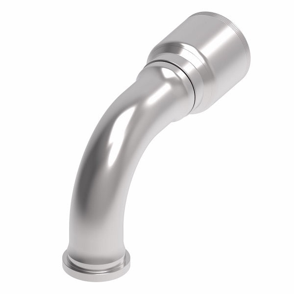 4S32FLB32 Aeroquip by Danfoss | 4 Wire 4S SAE Code 61 Flange 90° Elbow (FLB) Crimp Fitting | -32 Code 61 Flange x -32 Hose Barb | Steel