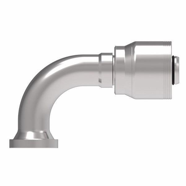 4S16FLB16.061 Aeroquip by Danfoss | 4 Wire 4S SAE Code 61 Flange 90° Elbow (FLB) Crimp Fitting | -16 Code 61 Flange x -16 Hose Barb | Steel