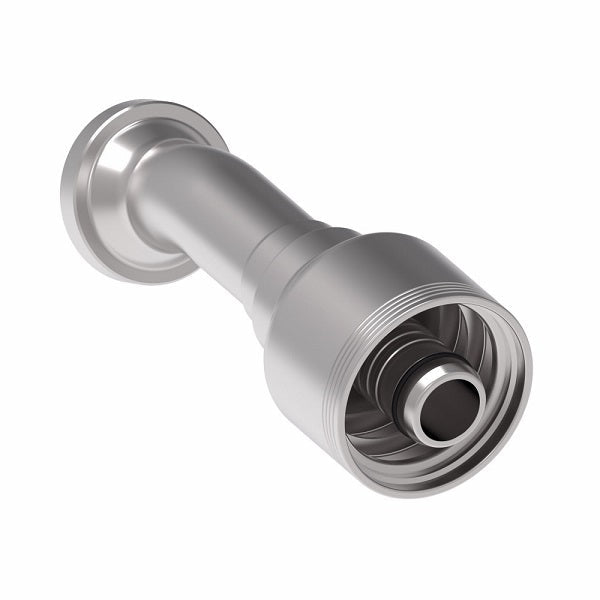 4S12FLD12 Aeroquip by Danfoss | 4 Wire 4S SAE Code 61 Flange 22.5° Elbow (FLD) Crimp Fitting | -12 Code 61 Flange x -12 Hose Barb | Steel