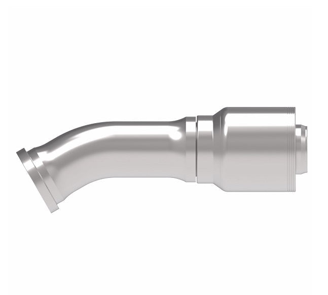 4S32FLF32 Aeroquip by Danfoss | 4 Wire 4S SAE Code 61 Flange 30° Elbow (FLF) Crimp Fitting | -32 Code 61 Flange x -32 Hose Barb | Steel