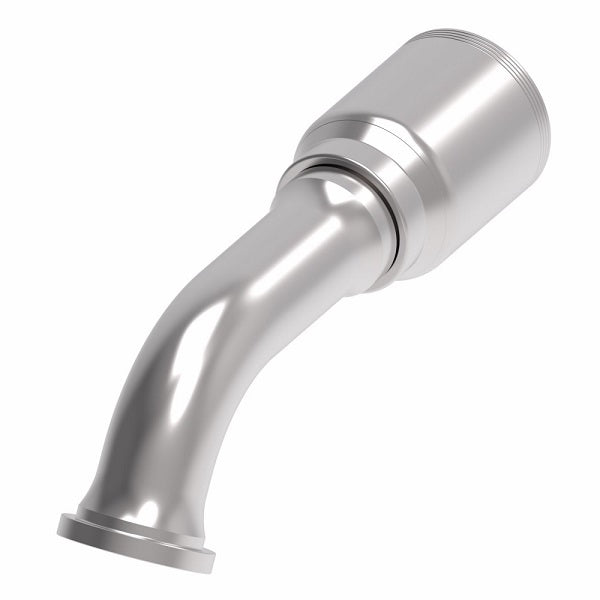 4S24FLG24 Aeroquip by Danfoss | 4 Wire 4S SAE Code 61 Flange 60° Elbow (FLG) Crimp Fitting | -24 Code 61 Flange x -24 Hose Barb | Steel