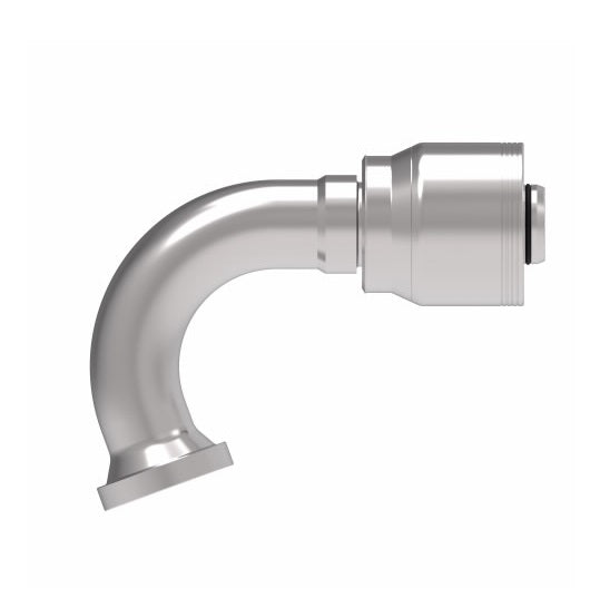 4S16FLH16 Aeroquip by Danfoss | 4 Wire 4S SAE Code 61 Flange 110° Elbow (FLH) Crimp Fitting | -16 Code 61 Flange x -16 Hose Barb | Steel