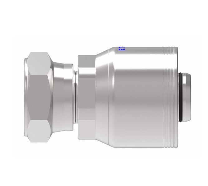 4S16JF16 Aeroquip by Danfoss | 4 Wire 4S JIS Female Swivel 30° Flare Seat (JF) Crimp Fitting | -16 Female BSPP Swivel x -16 Hose Barb | Steel