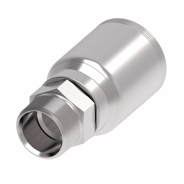 4SA32MP32 Aeroquip by Danfoss | 4 Wire 4S Male Pipe NPTF Rigid (MP) Crimp Fitting | -32 Male Pipe NPTF Rigid x -32 Hose Barb | Steel
