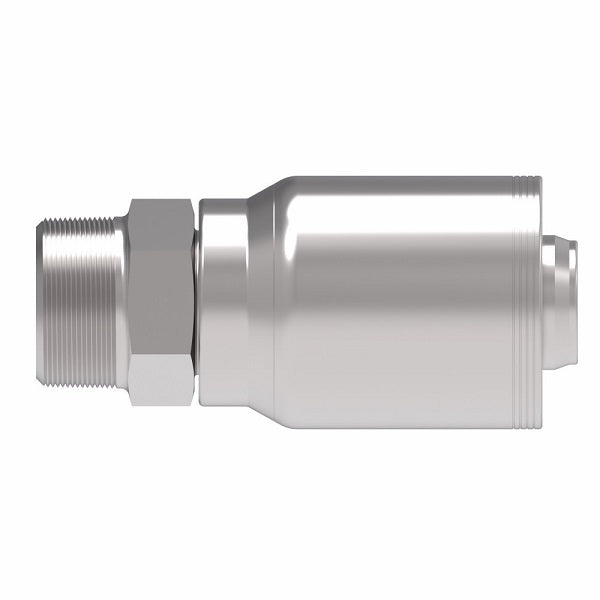 4SA32MP32 Aeroquip by Danfoss | 4 Wire 4S Male Pipe NPTF Rigid (MP) Crimp Fitting | -32 Male Pipe NPTF Rigid x -32 Hose Barb | Steel