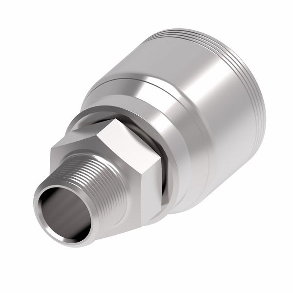 4SA16MP16 Aeroquip by Danfoss | 4 Wire 4S Male Pipe NPTF Rigid (MP) Crimp Fitting | -16 Male Pipe NPTF Rigid x -16 Hose Barb | Steel