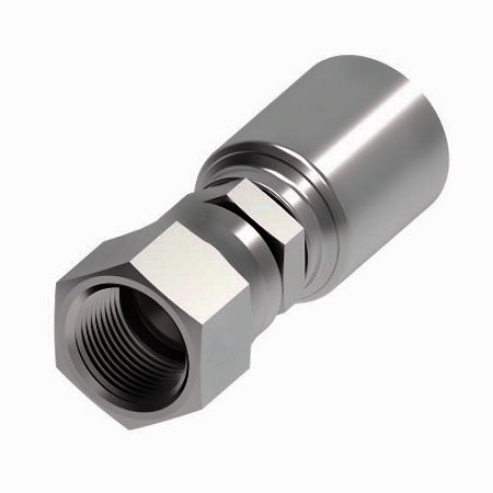 4TA4FJ2 Synflex Optimum by Danfoss | 4TA Fitting for Thermoplastic Hydraulic Hose | -02 JIC/37° Female Swivel Fitting for -04 Hose | Carbon Steel
