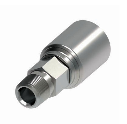 4TA2MP4 Synflex Optimum by Danfoss | 4TA Fitting for Thermoplastic Hydraulic Hose | -04 NPTF Male Pipe Rigid Fitting for -02 Hose | Carbon Steel