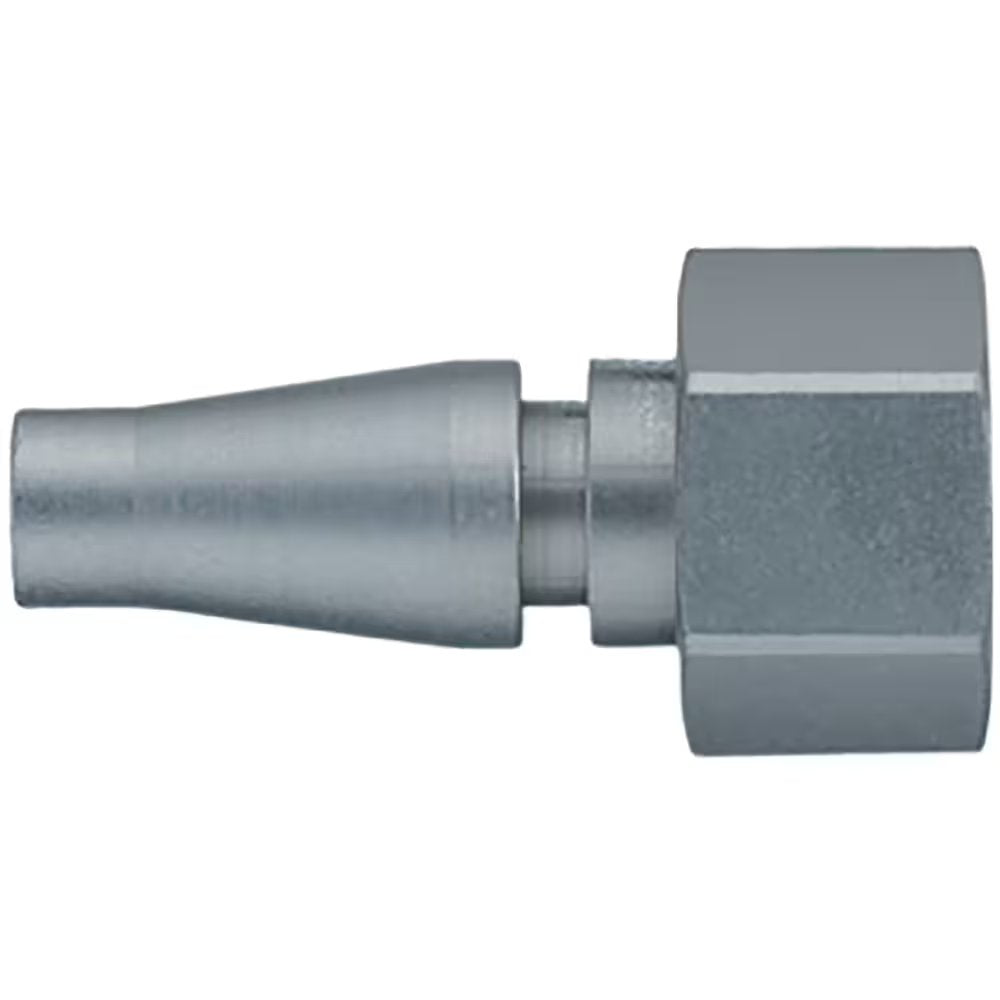 9086 17 13 by Parker | Legris Plug Quick Disconnect | 1/4" Female BSPP Thread | 17 mm Hex | 36 mm Length | Straight | Nickel-Plated Brass | Pack of 5