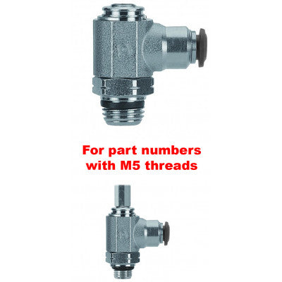 50901N-4-1/8 by AIGNEP | Functional (Flow Controls) Series | Flow Control | Meter Out | Screwdriver Adj | 4mm Tube x 1/8" Male Swift-Fit