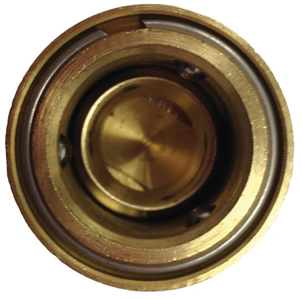 500QCFV by Dixon Valve | Garden Hose Quick Disconnect Coupling | 3/4" Female GHT | Coupler | Valved Water Shutoff | Brass