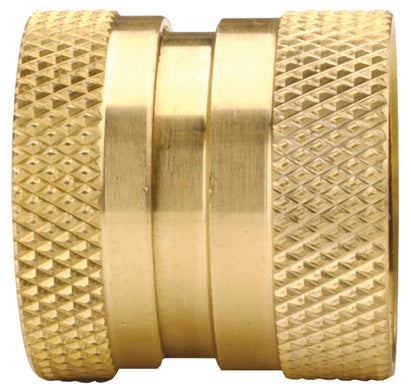 500QCF by Dixon Valve | Garden Hose Quick Disconnect Coupling | 3/4" Female GHT | Coupler | Unvalved | Brass