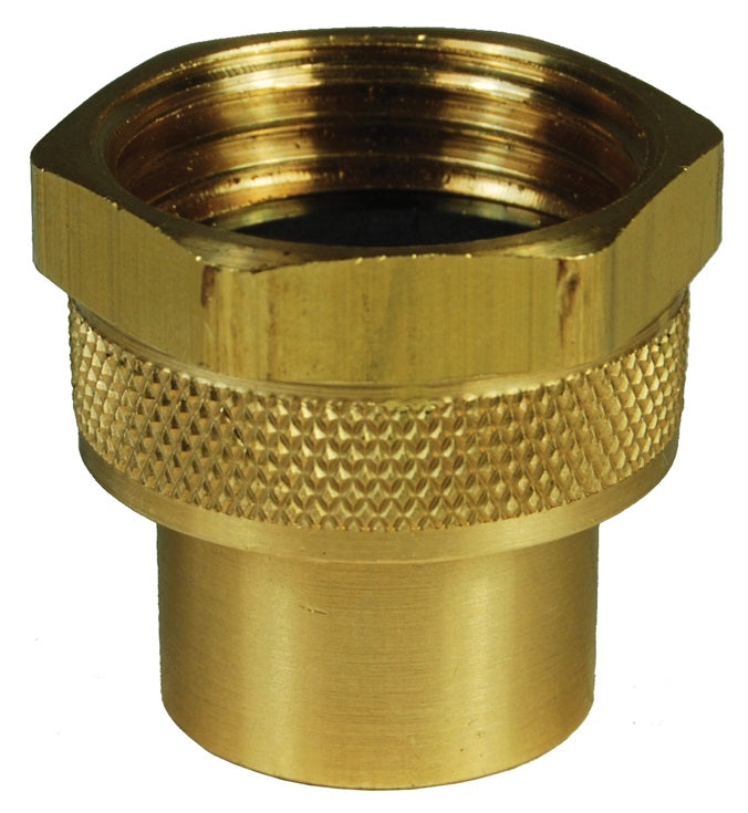 5011212C by Dixon Valve | Garden Hose Adapter | 3/4" Rigid Female GHT x 3/4" Female NPTF | Brass