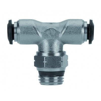 50210N-8-1/8 by AIGNEP | 50N Series | Swivel Branch | 8mm Tube x 1/8" Swift-Fit Male | Tee | Pack of 10
