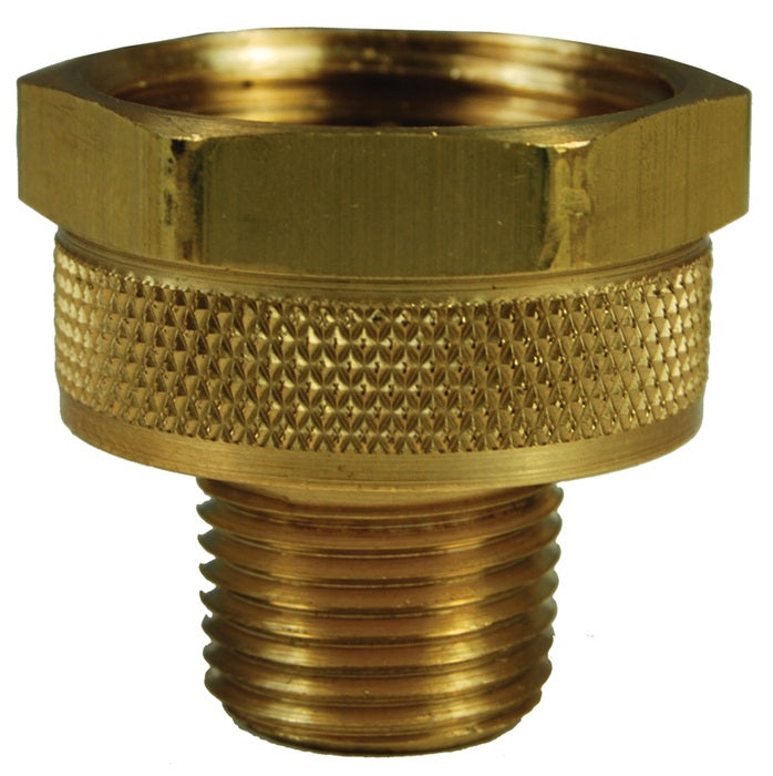 5031208C by Dixon Valve | Garden Hose Adapter | 3/4" Female GHT Rigid x 1/2" Male NPTF | Brass