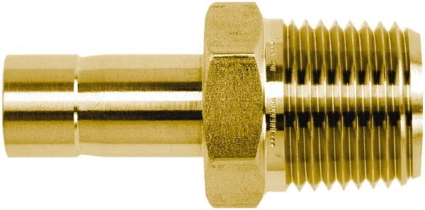 N2428-04-04-B by Brennan Inc. | -04 Stand Pipe x -04 Male NPT | Straight | Brass