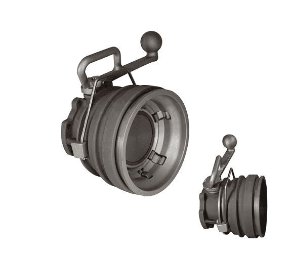 5300BC Dixon Valve 4" Aluminum API Coupler with Bonded Nose Seal - FKM-B with Stainless Wave Spring