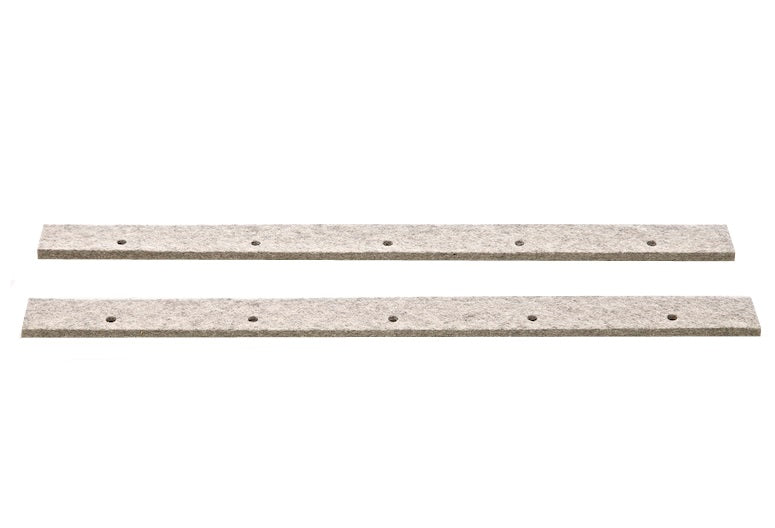532FPK by Flexaust | Replacement Felt Blades for Plastic Floor Tools (Pack of 2)
