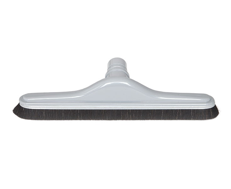 5355H by Flexaust | Horsehair (Soft) Bristle Floor Brush | Neck Size: 1-1/2" | 14" Width | Gray | Type 2 | ABS Plastic