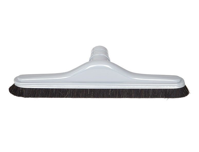 535H by Flexaust | Horsehair (Soft) Bristle Floor Brush | Neck Size: 1-9/16" | 14" Width | Gray | Type 1 | ABS Plastic