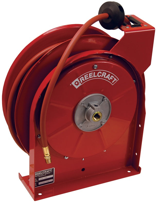 5650LP by Dixon Valve | Reelcraft® 5000 Series | Spring Driven Hose Reel - with Hose | 3/8" Hose ID | 50ft Hose Length | Steel