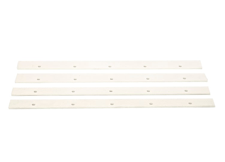 545BNSBPK by Flexaust | Replacement Buna-N Squeegee Blades for Plastic Floor Tools | 14" Width (2 Narrow & 2 Wide Blades)