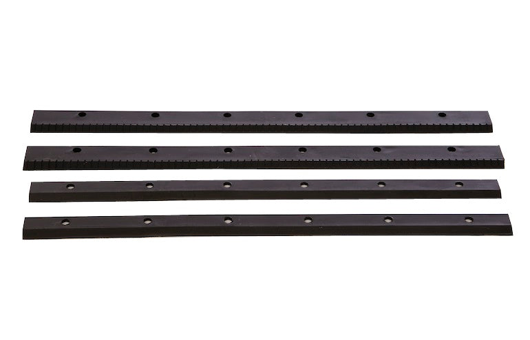 547SBPK by Flexaust | Replacement Thermoplastic Elastomer (TPE) Squeegee Blades for Plastic Floor Tools | 14" Width (2 Narrow & 2 Wide Blades)