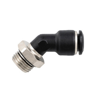 55175-4-1/8 by AIGNEP | 55/56 Series | Swivel | 4mm Tube x 1/8" Swift-Fit Male | 45° Elbow | Pack of 10