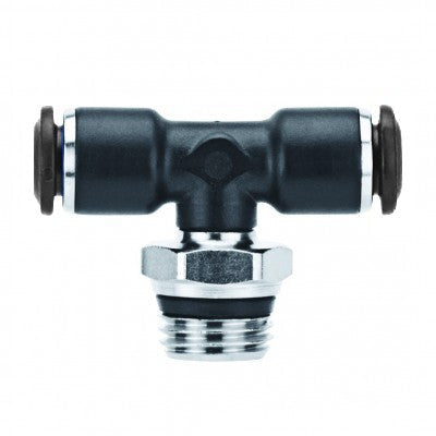 55210-4-1/8 by AIGNEP | 55/56 Series | Swivel Branch | 4mm Tube x 1/8" Swift-Fit Male | Tee | Pack of 10