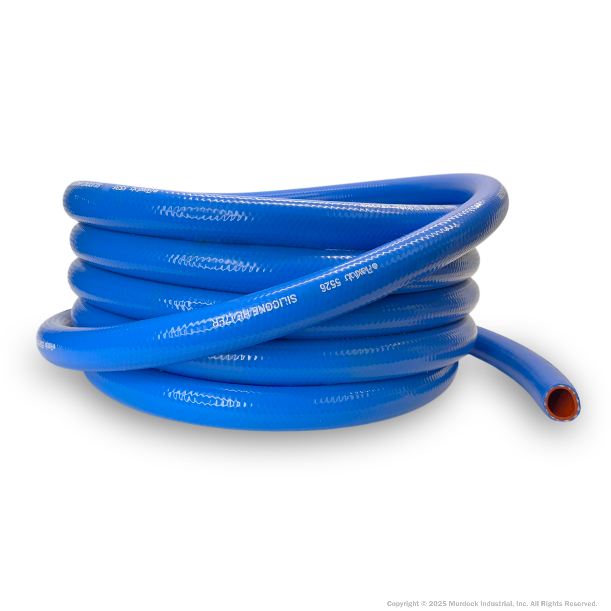 5526-062x25 by FlexFab | Series 5526 | 1-ply Standard Heater Hose | 0.63" ID | 0.96" OD | Blue | 25ft Boxes
