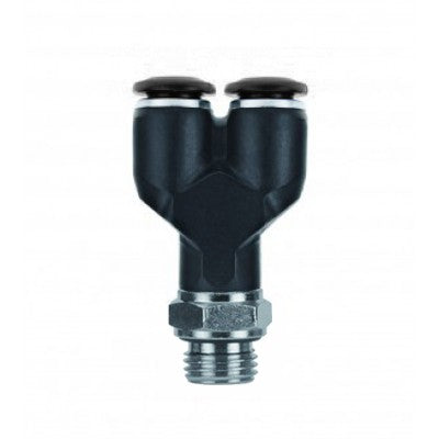 55345-6-1/4 by AIGNEP | 55/56 Series | Swivel | Manifold 6mm Tube x 1/4" BSPP Male | Y | Pack of 10