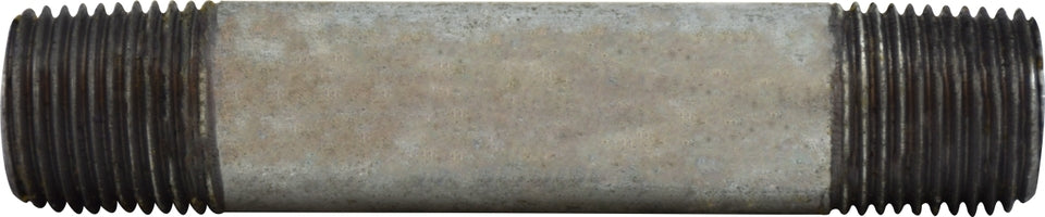 56054 by Midland | Schedule 40 Welded Nipple | 3/8" Diameter x 10" Length | Galvanized Steel