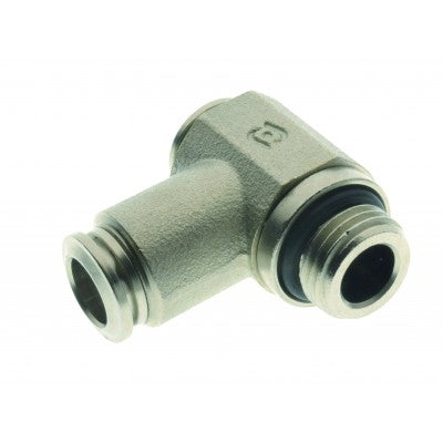 57550-5-M5 by AIGNEP | Banjo Series | Swivel Banjo Assembly | 5mm Tube x Male M5 BSPP | Nickel Plated Brass | Pack of 10
