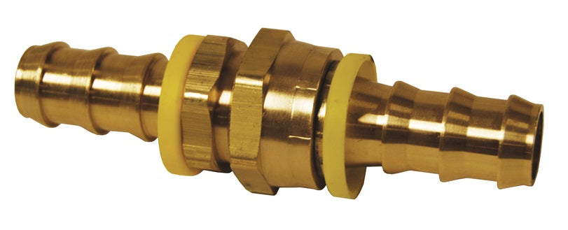 5751010K by Dixon Valve | Lok-On (Push-On) Garden Hose Fitting Complete Set | 3/4" Female GHT x 3/4" Male GHT x 5/8" Hose ID | Brass