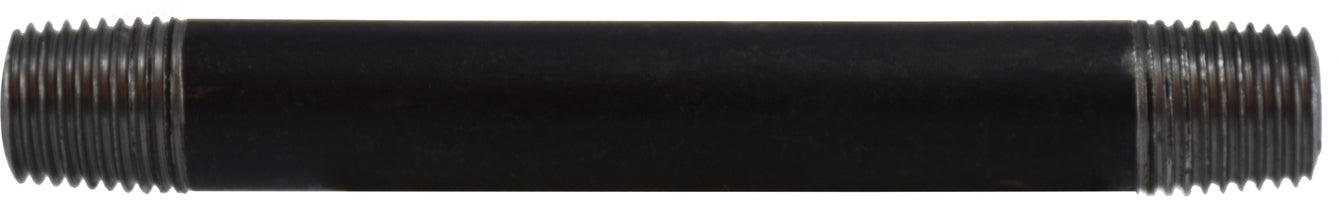 59036SMLS by Midland | Schedule 80 Extra Heavy Seamless Steel Pipe Nipple | 1/4" Diameter x 12" Length | Black Steel
