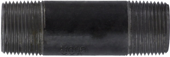 59103SMLSXX by Midland | Schedule XXS Extra Heavy Seamless Steel Pipe Nipple | 1" Diameter x 3" Length | Black Steel