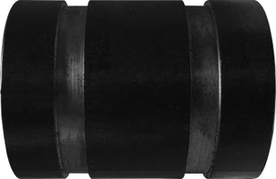 59221V by Midland | Schedule 80 Seamless Groove Nipple | 4" Diameter x 4" Length | Black Steel
