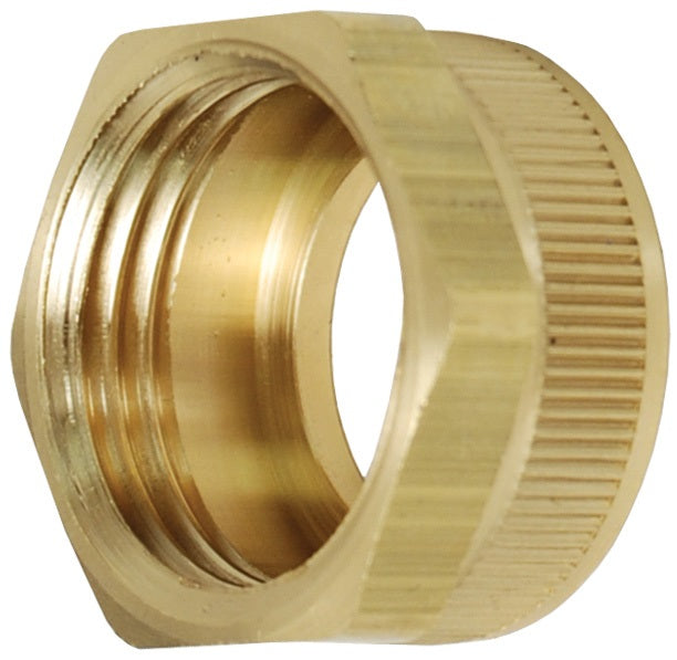 5911616N by Dixon Valve | Garden Hose Hex Nut | with Knurl | 1" Female NPSH | Brass