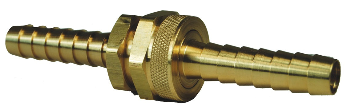 5950808K by Dixon Valve | Long Shank Fitting | Complete Coupling | 1/2" Hose ID | 3/4" Male GHT x 3/4" Female GHT | Brass