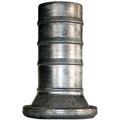 4.0-QDF by Texcel | TEX-QD Series | Quick Disconnect Fittings | 4" Female Cam & Groove x 4" Hose Barb w/ O-Ring | Straight | Plated Steel