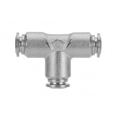 60230-6 by AIGNEP | 60/62 Series | Union | 6mm Tube Push Connect | Tee | FKM Seal | Stainless Steel