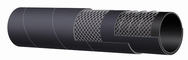 T604AA125X100 Alfagomma by Kuriyama | T604AA Series | Flexor Oil Return Petroleum Hose | SAE 100R4 | 1-1/4" ID | 1.65" OD | 200 PSI | Black | 100ft Length