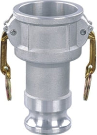 DA-4020-A by Midland | Cam and Groove | Part D | Reducer Coupler Adapter | 4" Female Coupler x 2" Male Adapter | Straight | Aluminum