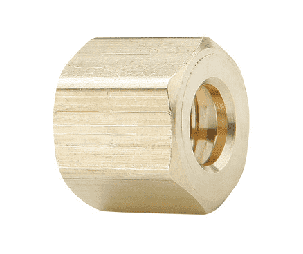 61C-14 Dixon Valve Brass Compression Fitting - Nut - 7/8" Tube Size x 1-1/8"-18 Straight Thread