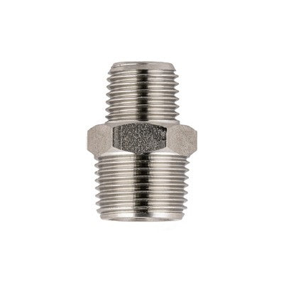 62020-1/8"-1/4 by AIGNEP | 60/62 Series | Reducing Nipple | Taper | 1/8" BSPT Male x 1/4" BSPT Male | Stainless Steel