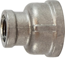 62456 by Midland | 150# Stainless Steel Fitting | Reducing Coupling | 3" Female NPT x 2" Female NPT | 304 Stainless Steel
